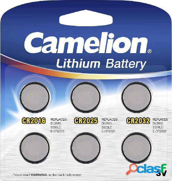 Camelion Kit batterie a bottone A seconda 2x CR2016, CR2025,