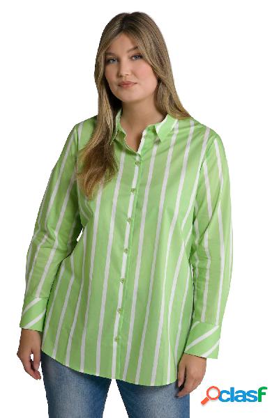 Camicia con righe, colletto da camicia e maniche lunghe,