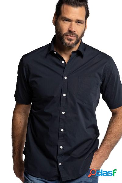 Camicia mezze maniche superleggera con colletto ad apertura