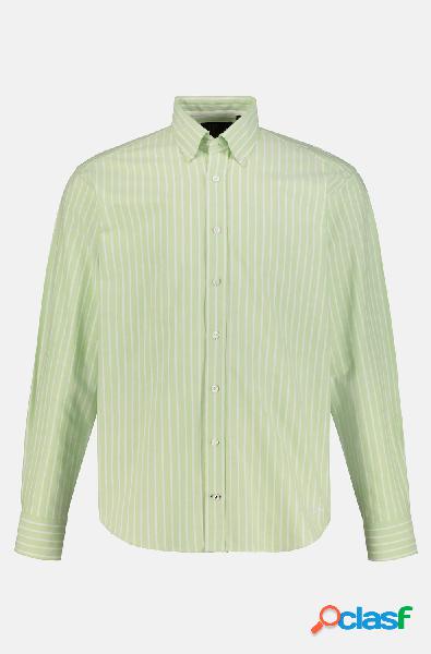 Camicia, righe, maniche lunghe, colletto button-down, modern