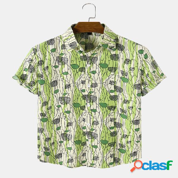 Camicie comode da uomo a maniche corte in stile Hawaii con