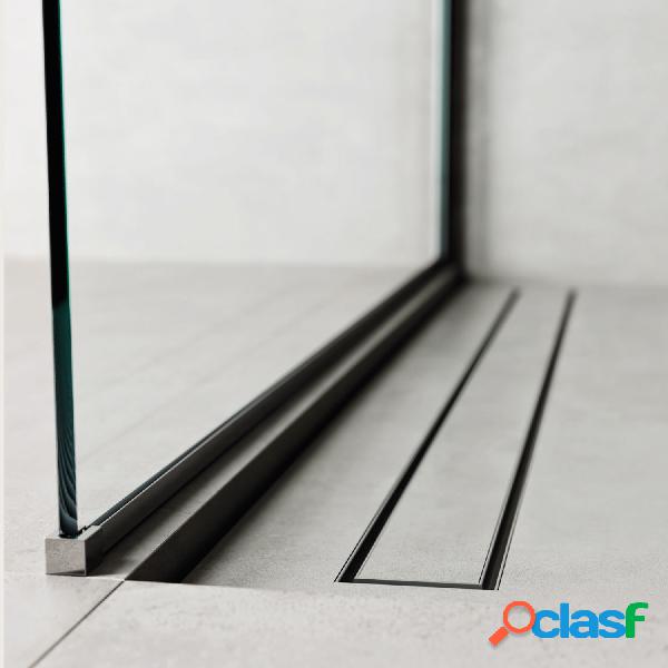 Canalina doccia incasso rettangolare 90x7 cm con cover