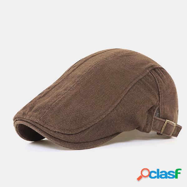 Cappello anteriore lavabile in stile casual unisex in cotone