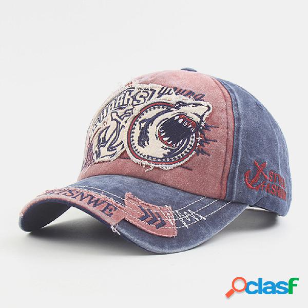 Cappello da baseball con visiera alla moda casual ricamato