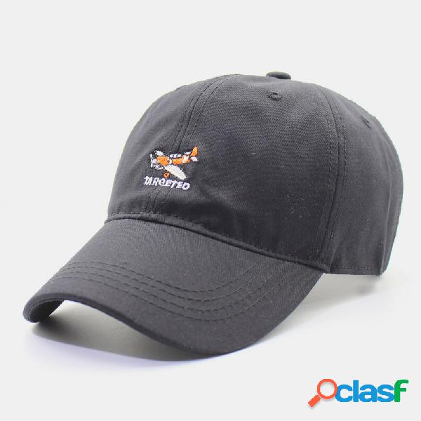 Cappello da baseball da uomo con visiera in tinta unita con