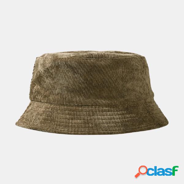 Cappello da pescatore per uomo e donna in cotone caldo tinta