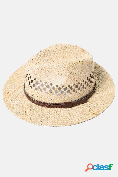 Cappello di paglia intrecciata con un design classico per la