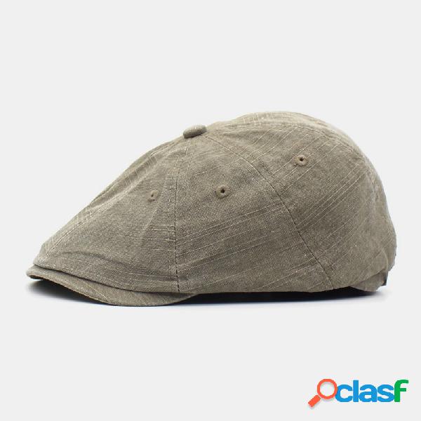 Cappello piatto berretto berretto da uomo in cotone lavato