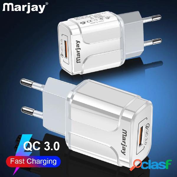 Caricabatterie USB Marjay 18W QC3.0 Ricarica rapida per