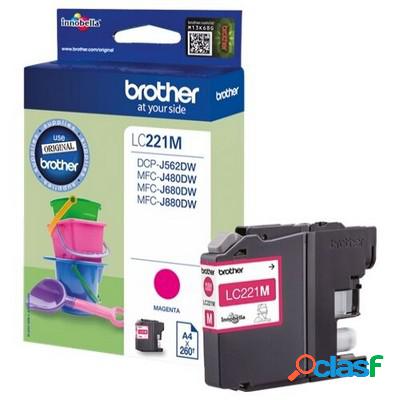 Cartuccia Brother LC221M originale MAGENTA