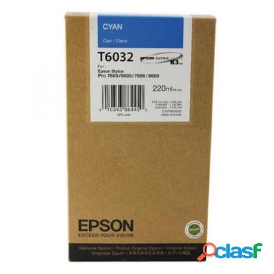 Cartuccia Epson C13T603200 originale CIANO