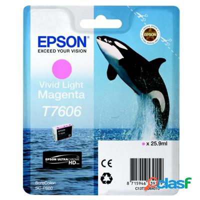 Cartuccia Epson C13T76064010 T7606 Orca originale MAGENTA