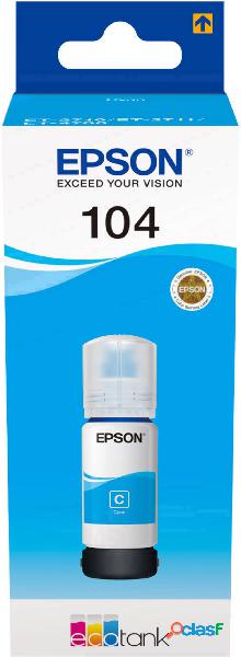 Cartuccia Epson Originale EcoTank 104 Ciano C13T00P240