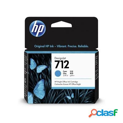 Cartuccia Hp 3ED67A 712 originale CIANO