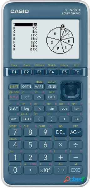 Casio FX-7400GIII Calcolatrice grafica Cyan Display (cifre):