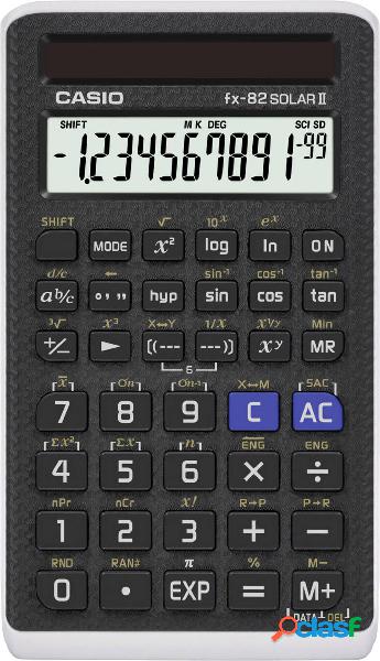 Casio FX-82SOLARII Calcolatrice per la scuola Nero Display