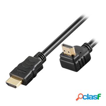 Cavo HDMI ad Alta VelocitÃ Goobay con Ethernet Angolato a