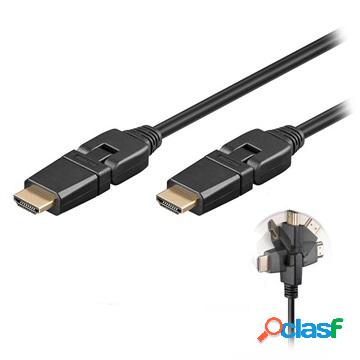 Cavo HDMI ad Alta VelocitÃ Goobay con Ethernet - Ruotabile
