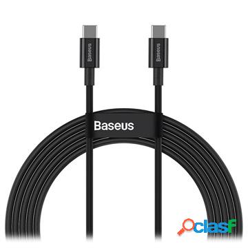 Cavo USB-C / USB-C Baseus Serie Superior - 100W, 2m - Nero