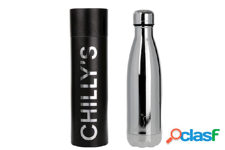 Chillys Bottles Bottiglia termica metals silver cromato