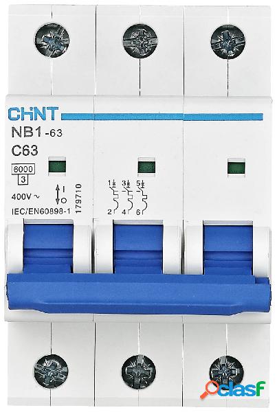 Chint 179710 NB1-63 3P C63 6kA DB Interruttore