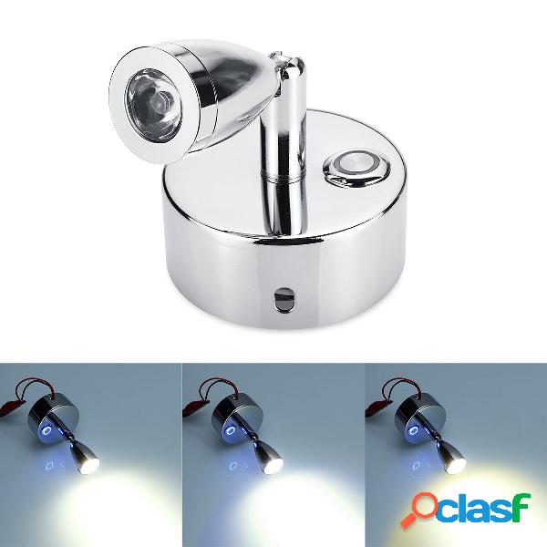 Chrome LED Spot Reading Lights con Touch Switch 12V 1W per