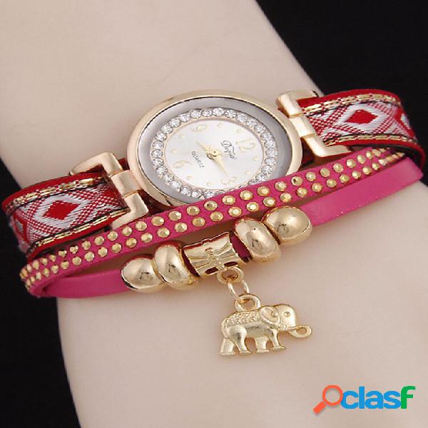 Ciondolo Elefante Rivetti in Pelle Watch