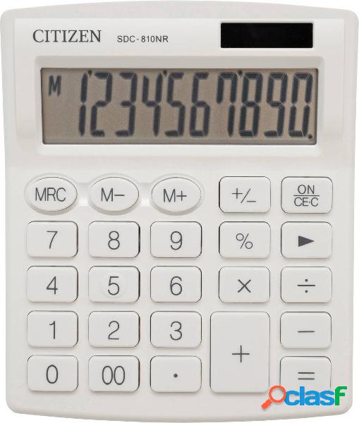 Citizen Office SDC-810NRWHE Calcolatrice tascabile Bianco