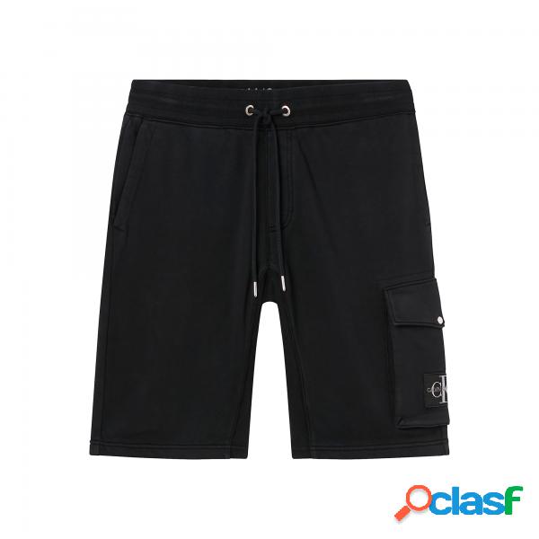 Ckj Short J30J314676 Bae Ts Monogram Badge Ck Black Calvin