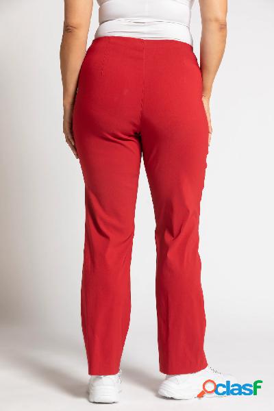 Classici pantaloni in bengalina, Donna, Rosso, Taglia: 74,