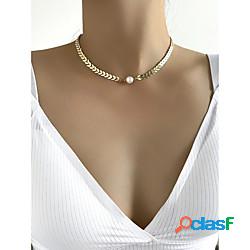 Collana Per donna geometrico Perle finte Freccia Di tendenza