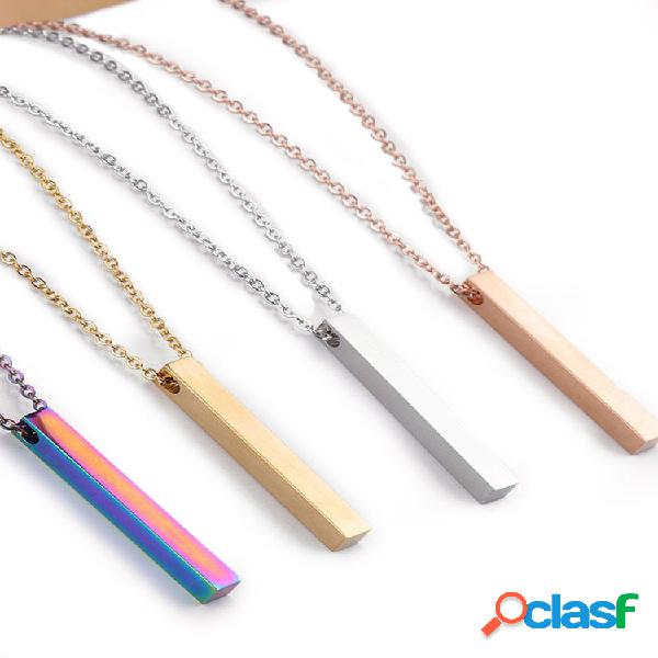 Collana in acciaio inossidabile con ciondolo a forma di