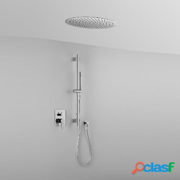 Composizione doccia ARES con soffione incasso anticalcare,