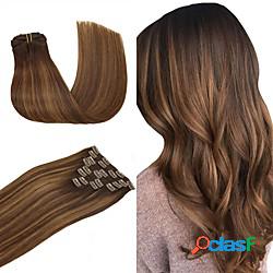 Con clip Extensions per i capelli Capelli umani di Remy 8