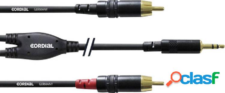 Cordial Audio Cavo adattatore [1x Spina jack da 3.5 mm - 2x