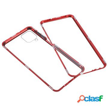 Cover Magnetica con Vetro Temperato per Samsung Galaxy A12 -