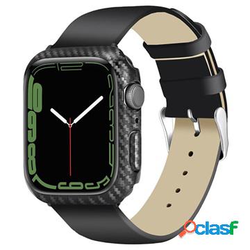 Cover Testurizzata in Fibra di Carbonio per Apple Watch