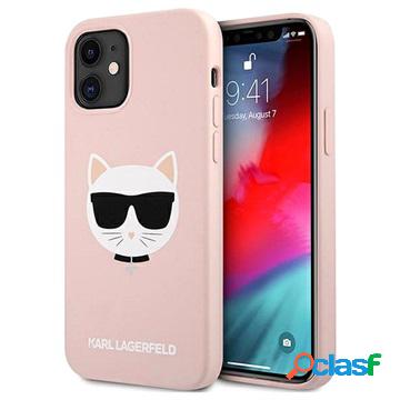 Cover in Silicone Karl Lagerfeld Choupette per iPhone 12