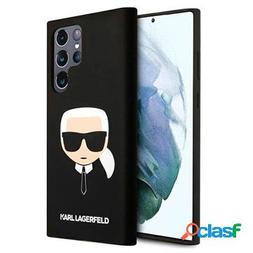 Cover in Silicone Karl Lagerfeld Karl Head per Samsung