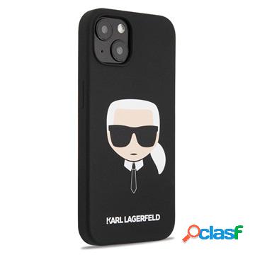Cover in Silicone Karl Lagerfeld Karl Head per iPhone 13 -
