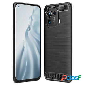 Cover in TPU Effetto Spazzolato per Xiaomi Mi 11 Pro - Fibra