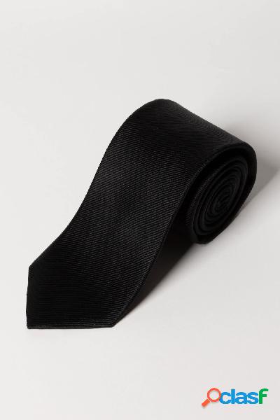Cravatta di seta, a righe, particolarmente lunga, 7,5 cm di