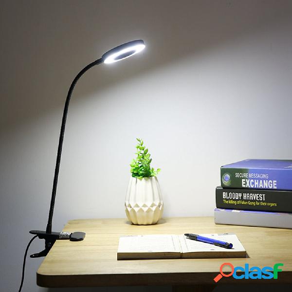 Creative 7W LED USB Dimmable Clip On Work Lampada da lettura