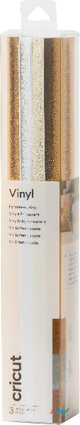 Cricut Premium Vinyl Permanent Pellicola Oro, Argento,