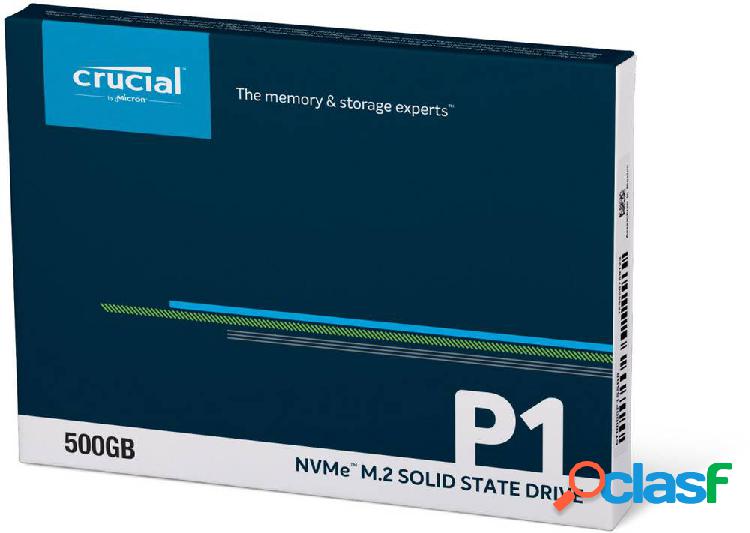 Crucial P1 500 GB SSD interno NVMe/PCIe M.2 M.2 NVMe PCIe