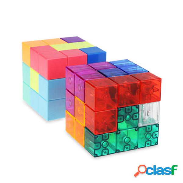 Cubo Luban Cubo Blocchi magnetici Tetris Giocattoli
