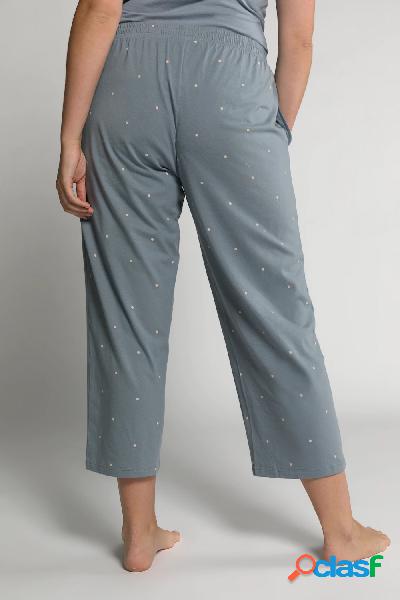Culottes del pigiama in cotone biologico a puntini con
