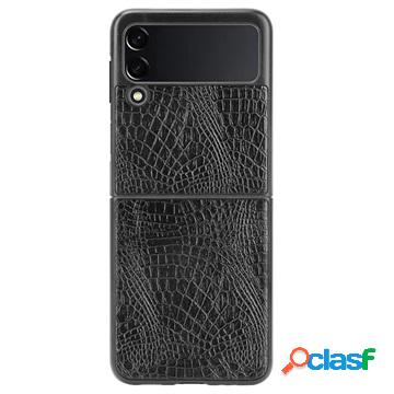 Custodia Crocodile Serie per Samsung Galaxy Z Flip3 5G -