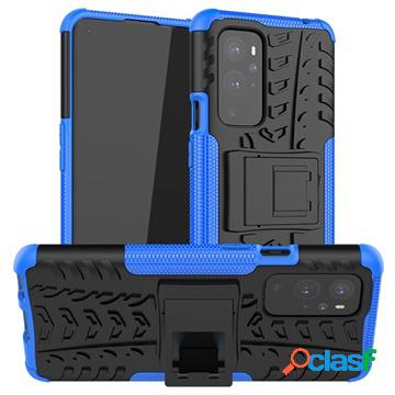 Custodia Ibrida Antiscivolo per OnePlus 9 Pro - Blu / Nera