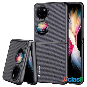 Custodia Ibrida Dux Ducis Fino per Huawei P50 Pocket - Nera